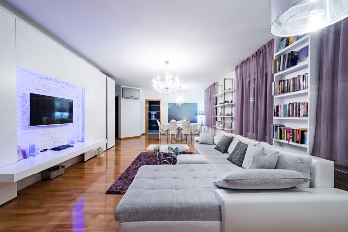 open gray apartment